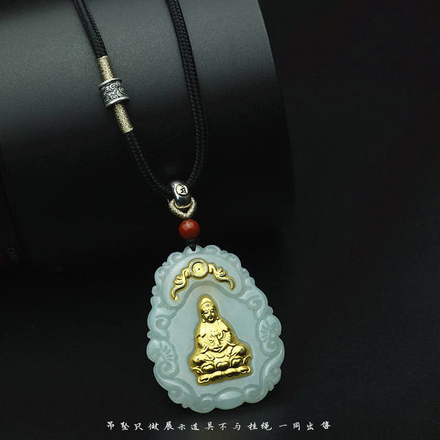 High-end pendant lanyard high-end fixed necklace rope twelve zodiac guardian angel dzi beads vertical wear for men and women