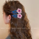 Autumn and winter wool flower hairpin women's side bb clip 2025 new high-end forehead bangs clip sweet hairpin headwear