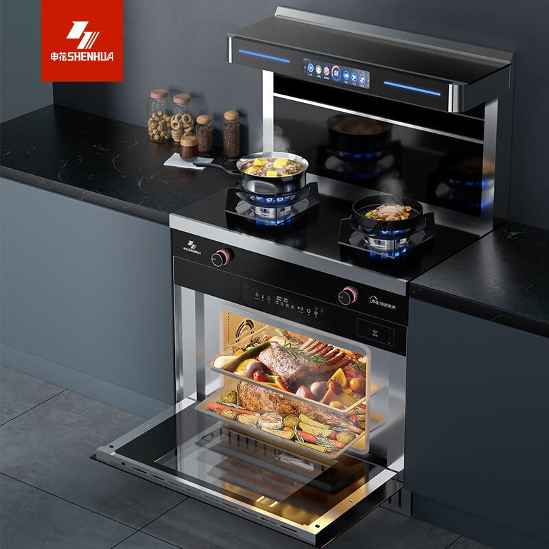 申花集成灶蒸烤一体灶家用蒸箱烤箱大容量消毒柜自清洗猛火环保灶
