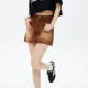 WOHOO embroidered American retro western denim skirt street trendy brand old high waist A-line skirt women's summer style