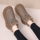 2024 new old Beijing cotton shoes for women in winter, plus velvet to keep warm and non-slip, one-legged snow boots, waterproof and thickened cotton boots