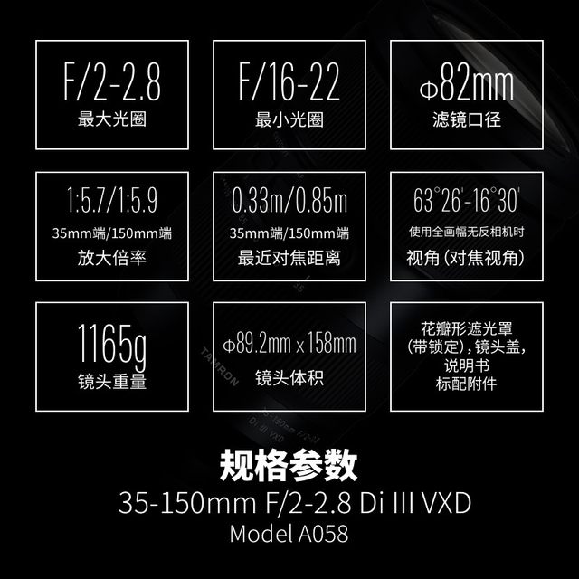 Tamron 35-150mm F/2-2.8 Di III Large Aperture Zoom Nikon Lens Sony Portrait Travel