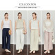 CHICJOJO White Casual Pants Women's 2025 New Summer Straight Loose Drawstring Nine Minutes