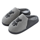 Cotton slippers Men's interior home home home home house non -slip thick bottom, lush velvet, warm and warm, wearing cotton slippers men

