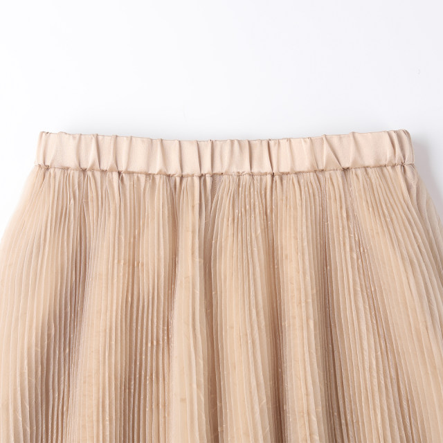 
wana try fashionable casual long skirt 2025 summer new cinnamon pink fairy-like pleated skirt