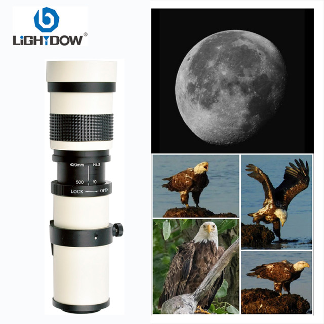 Lightdow 420-800mmF8.3 Telephoto Lens Manual Focus Full Frame Telephoto Lens SLR Mirrorless