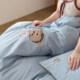 TeenieWeenie bear embroidered cotton four-piece set pure cotton quilt cover bed sheet 1.8m universal for all seasons