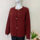 Happy mother-in-law and mother-in-law's autumn woolen short coat for middle-aged and elderly people's birth year wedding festive red woolen top