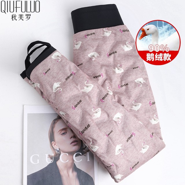 
Qiufuluo mommy goose down pants 2025 autumn and winter new style middle-aged and elderly women's down pants thickened warm trousers