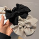 Full head black bow scratching hair accessories 2025 new low bun head high-end hair clip headwear for women