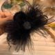 Bow high-end feather clip hairpin 2025 new style back head high-end clip hair accessories hair clip headdress for women