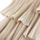 Autumn and winter Korean version of asymmetric pleated cake skirt for women versatile mid-length lotus irregular skirt