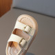 Girls open-toed sandals 2025 summer new style boys simple shoes children's soft sole sports beach shoes toddlers