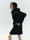 Haiku large outlined pocket Black drawing middle waist design half skirt women's sports wind sweater A -line skirt
