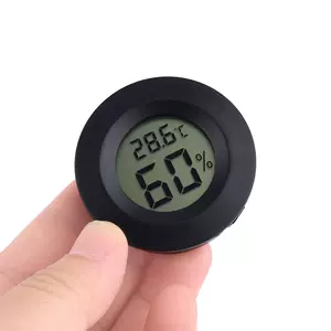 XIKAR 832Xi Digital Cigar Humidor Hygrometer Thermometer Round Black  PuroTemp