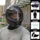 Qike carbon fiber helmet men's motorcycle full helmet 12K ultra-light large size retro cruise motorcycle safety helmet four seasons