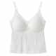 The new French water wave pattern camisole with the chest pad is worn inner and the chest -backed chest bottoming underwear pressing vests