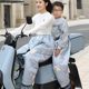 Electric vehicle and motorcycle windshield, rear seat straddle, warm knee pads, leg guards, windshield skirt, thickened waterproof and windproof apron