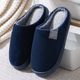 Winter new cotton slippers indoor home non-slip slippers couples hair slippers home silent soft bottom men's and women's slippers