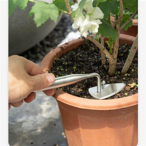 
Soil pressing device stainless steel planting gardening tools kindergarten children's soil turning and flowering small shovel home gardening supplies