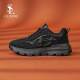 LOUISPRO light luxury men's new brand black shoes trendy fashionable casual shoes waterproof and wear-resistant outdoor sports shoes