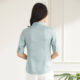 Lomon women's shirt lightweight breathable comfortable five-point sleeve business commuting casual shirt for women
