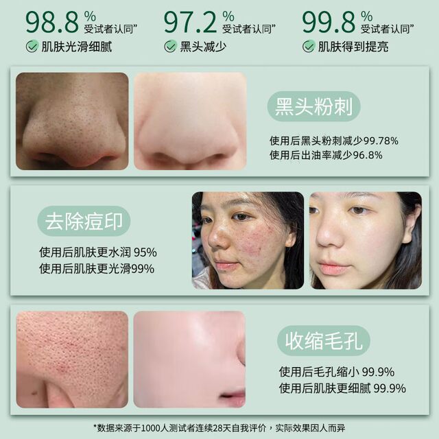 BST lactose acid mild oil control facial cleanser clean pore cleansing milk men and women C31
