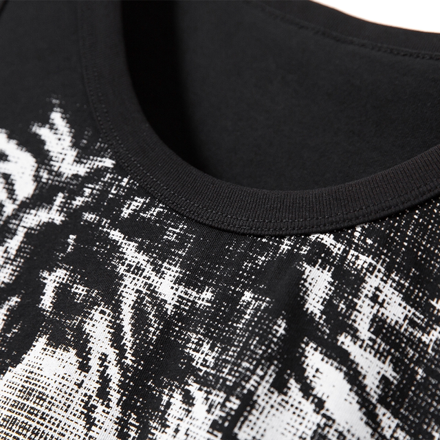 GOST silhouette printed loose vest black and white portrait comfortable cotton sleeveless T-shirt breathable casual top summer