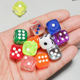 Handmade DIY micro landscape small ornaments transparent color dice color board game resin accessories blind bag blind disassembly