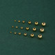 
100 pieces price 14K gold-filled color-preserving gold beads loose beads silver beads round beads separated beads diy beaded bracelet necklace accessories
