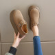 Large size 41 retro Birkenstock shoes for women 2025 new spring and autumn thick sole non-slip one-foot lazier shoes with skirt single shoes
