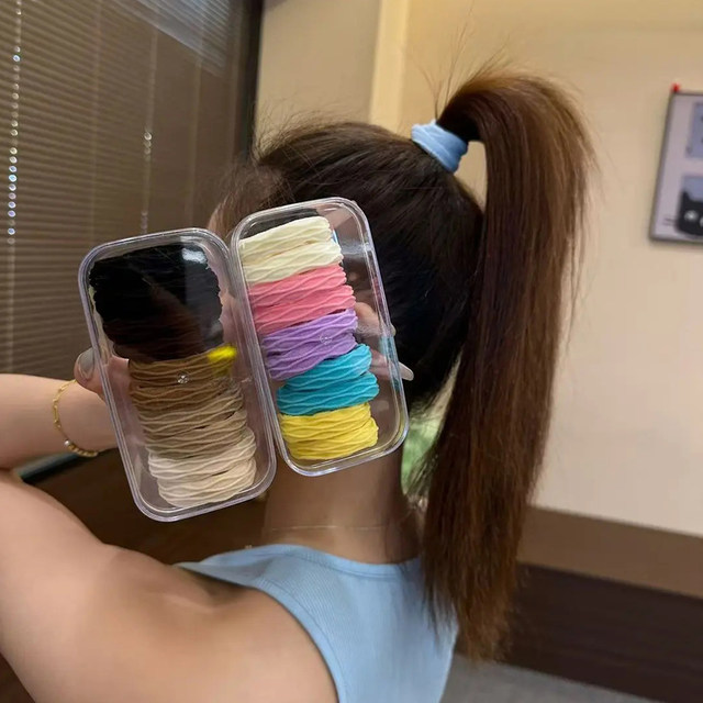 High ponytail hair tie for women adults 2025 new high-end hair rope rubber band high elasticity and durable hair tie hair accessories