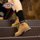 Dickies Martin boots women's shoes, autumn and winter cotton boots, snow boots, thick-soled short boots, outdoor plus velvet yellow boots, anti-slip
