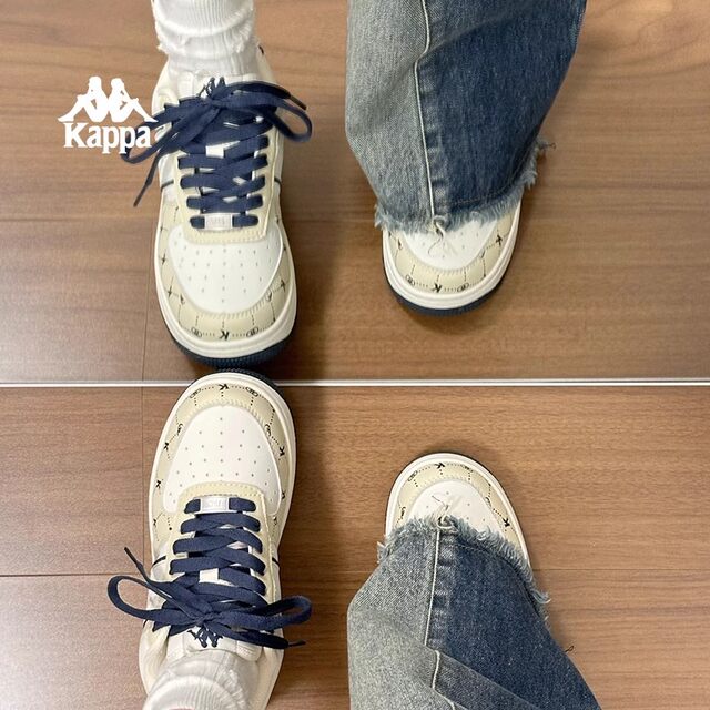 Kappa women's thick-soled white shoes 2025 winter new versatile sports and leisure board shoes