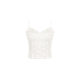 Jola (clothing) new autumn style beige all-match slimming lace halter top for women