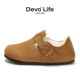Devo Life cork shoes winter plus velvet wool casual women's shoes autumn and winter cotton shoes warm fur shoes 96008