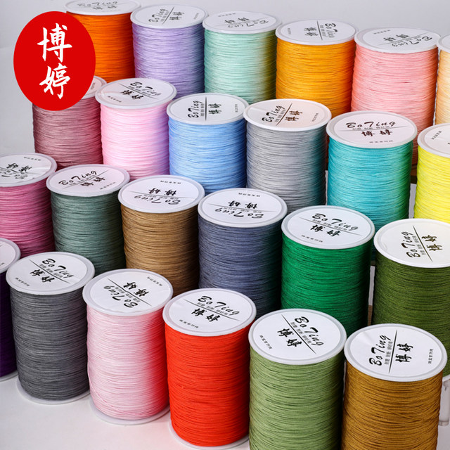 Boting 72 jade line 500 meters large roll jewelry line braided bracelet bracelet red rope DIY pendant red lanyard material