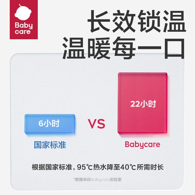 babycare infant thermos cup children learn to drink straw cup household baby water cup kindergarten outing kettle