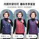 Women's down vest in the snow in autumn and winter wear warm horse clips for middle-aged and elderly mothers wear short inner vest