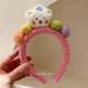 Cute bear face wash hair band for women with facial mask special makeup plush hair bundle headband headband headband bear headband