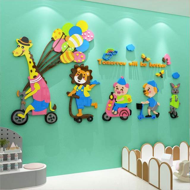 Mother and baby store cashier room decorations hanging paintings layout background culture mommy cabin wall stickers confinement center