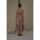 Elywood lotus root powder one-length suspender dress irregular waist-hugging vacation long skirt temperament celebrity versatile skirt