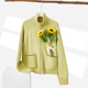 Basic House/Baijiahao lazy style lapel zipper sweater spring women's popular raglan sleeve cardigan jacket