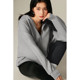 Basic House/Baijiahao American retro solid color hooded sweatshirt for women's spring loose zipper cardigan jacket