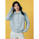 Basic House/Baijiahao Lapel Short Sweater Women's Winter Style Colorful Love Button Cardigan Jacket