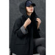 Basic House/Baijiahao hooded workwear down jacket plaid splicing loose blazer jacket to keep warm in winter
