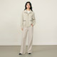 Basic House/Baijiahao lazy style lapel zipper sweater spring women's popular raglan sleeve cardigan jacket