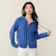 Basic House/Baijiahao hooded double zipper sweater spring style solid color loose raglan cardigan jacket