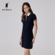 POLOWALK short-sleeved dress women's summer slim waist-length skirt versatile commuter casual skirt
