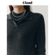 Clothing and love sweater for autumn and winter women pullover ribbed tight embroidery LOGO contrasting cuff top